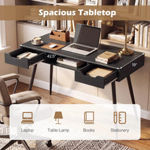 Load image into Gallery viewer, Tangkula Mid Century Modern Computer Desk for Home Office &amp; Compact Spaces