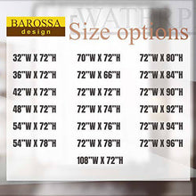 Load image into Gallery viewer, Barossa Design Waterproof Fabric Shower Curtain or Liner Microfiber - Soft Cloth &amp; Hotel Quality, Machine Washable White Shower Curtain Liner for Bath