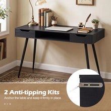 Load image into Gallery viewer, Tangkula Mid Century Modern Computer Desk for Home Office &amp; Compact Spaces