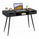 Tangkula Mid Century Modern Computer Desk for Home Office & Compact Spaces