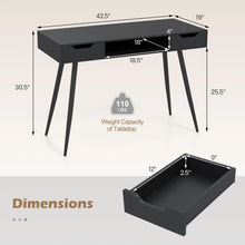 Load image into Gallery viewer, Tangkula Mid Century Modern Computer Desk for Home Office &amp; Compact Spaces
