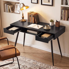 Load image into Gallery viewer, Tangkula Mid Century Modern Computer Desk for Home Office &amp; Compact Spaces