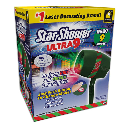 Bulbhead 6049212 Star Shower Christmas Lights Laser Lights Green